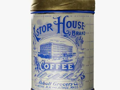  Vintage Coffee Can 3D model