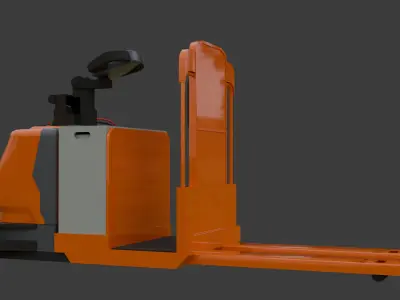 Automated Guided Forklift - Low Poly Low-poly 3D model