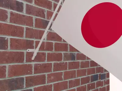 Flag of Japan 3D model purchase