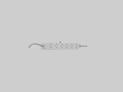 Power strip model Low-poly 3D model
