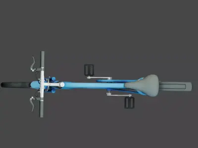 Bicycle Low-poly 3D model 17