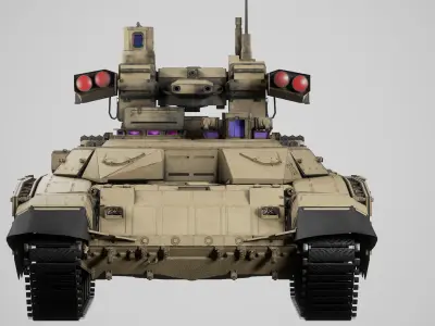 Lowpoly BMPT Terminator Low-poly 3D model