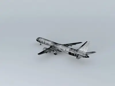 Template Boeing 757 300 Free 3D model