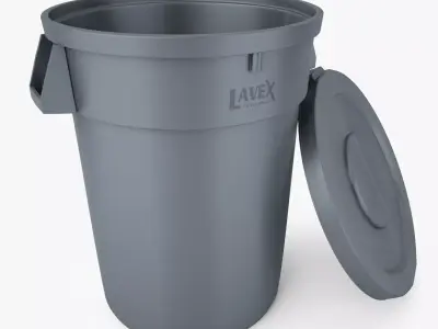 Lavex Janitorial Trash Can 3D Model 3D model