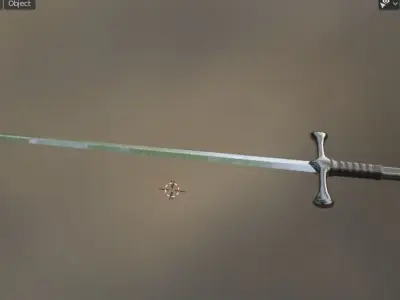 Narsil Sword from The Lord of the Rings Free 3D model