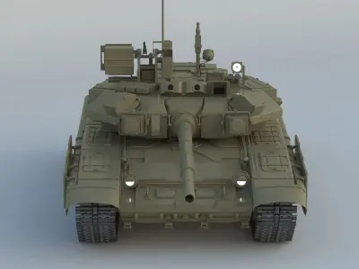 T-90 Tank 3D model purchase