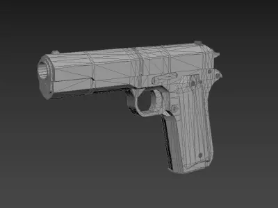 M1911 Colt Low-poly 3D model