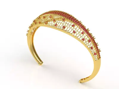 Art Deco Bracelet 49 3D print model