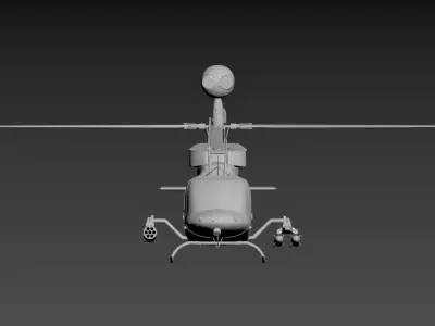 3D model of a helicopter Low-poly 3D model by tung14726492