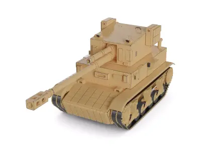 Military SPA Low-poly 3D model