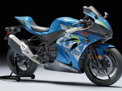 Suzuki GSX R 1000 R 2020 Low-poly 3D model
