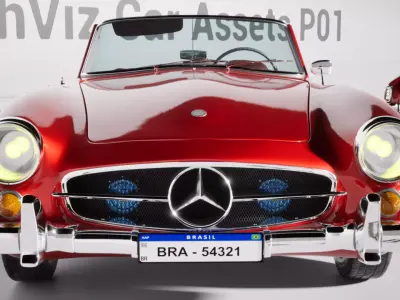 ArchViz Car Assets P01 - Unreal Engine 5 3D model