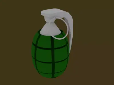 Frag Grenade Low-poly 3D model order