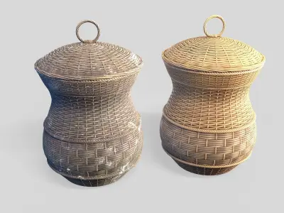 Basket 15 Low-poly 3D model