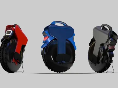 Electric Unicycle 3D model purchase