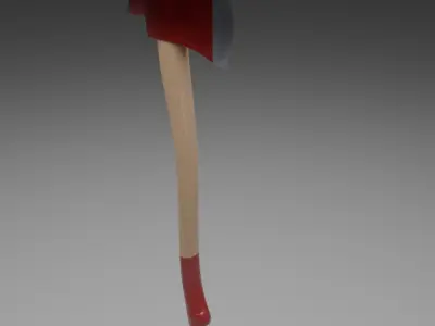 Fire axe Free low-poly 3D model purchase