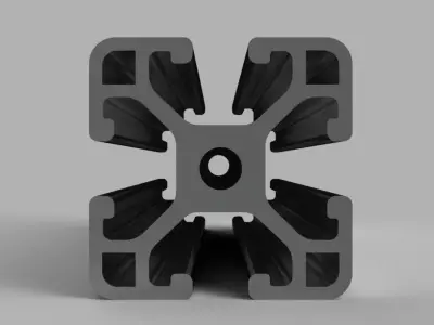 aluminum profile 3D model
