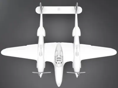 P38 Lightning Scale model 3D print model