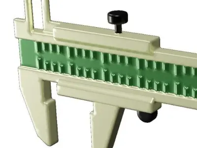 Marvelous Vernier Caliper Toy Low-poly 3D model