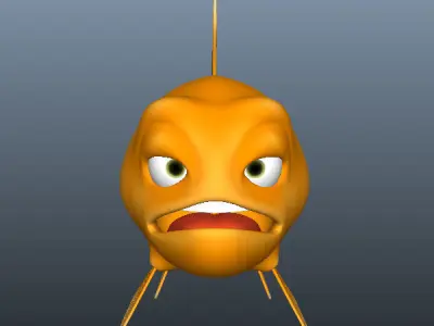 Fish cartoon 3D model