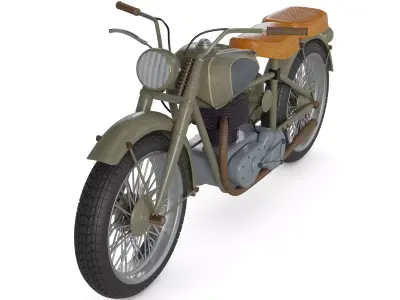 Enduro Motorcycle 3D model get