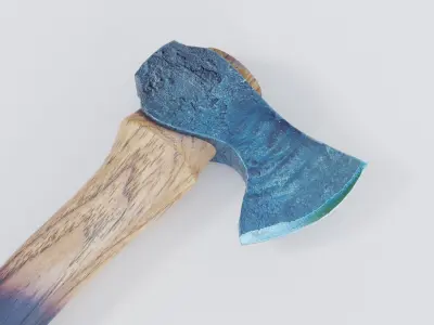 Hatchet Low-poly 3D model get