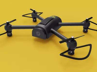 Black Drone 3D model