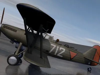 Fokker CX - Dutch 3D model