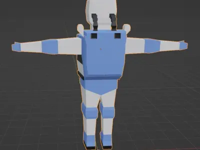 Astronaut Low poly Free low-poly 3D model