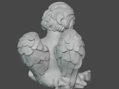 Baby anglel cherubic figurine  3D print model