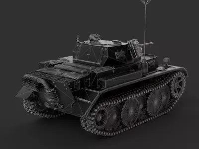 PzKpfw II Ausf L Luchs 3D model