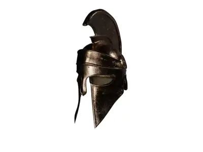 Espartan Helmet Low-poly 3D model