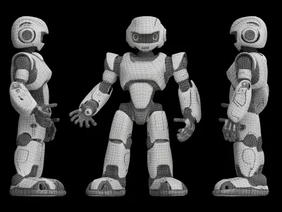 Robot Low-poly 3D model buy