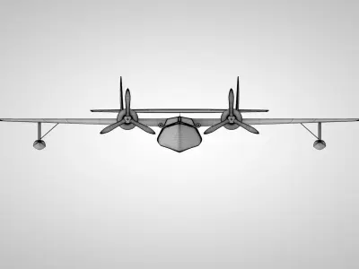 L6 Conwing Vintage Airplane 3D model