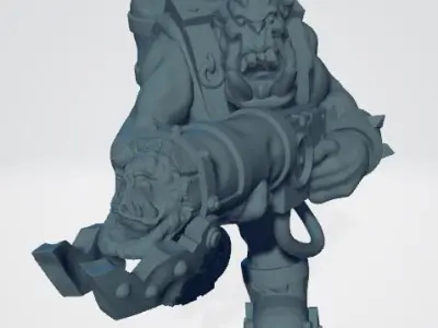 Upgrade kit with ork buddies for the Fastfood-Buggie 3D model