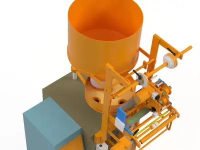 3D design modeling for compact quantitative packaging machine 3D model