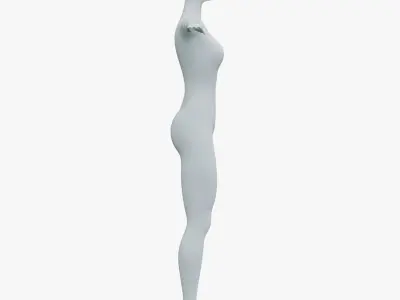 Animated Female Mannequin 03 PBR 3D model