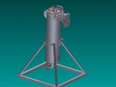 Filter gas turbine Free 3D model