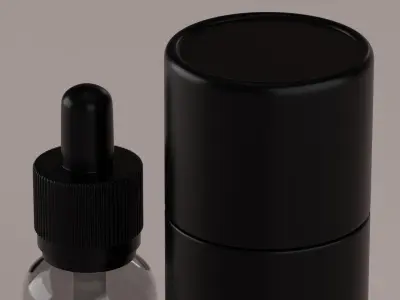 Dropper Bottle with Tube 3D model