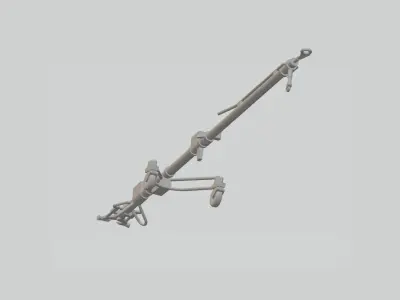 MIG-29 Fulcrum fighter tow bar 3D print model