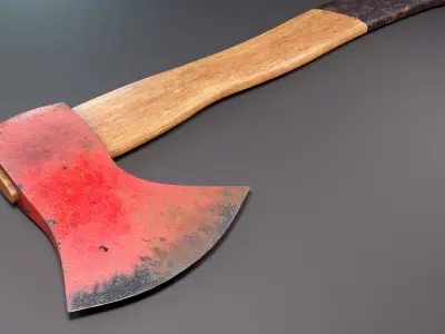 Realistic used Axe PBR 3D model 3D model