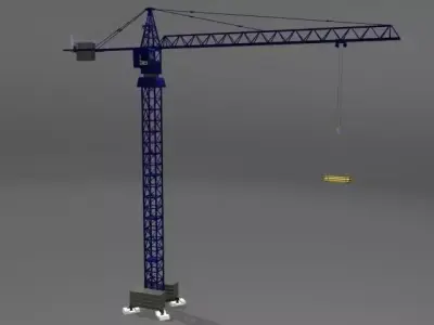 Tower Crane 3D model 3
