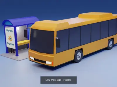 Low poly vehicle models 3D Model Collection
