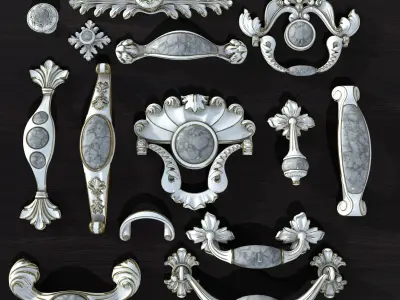 Handles Vol 04 Low-poly 3D model