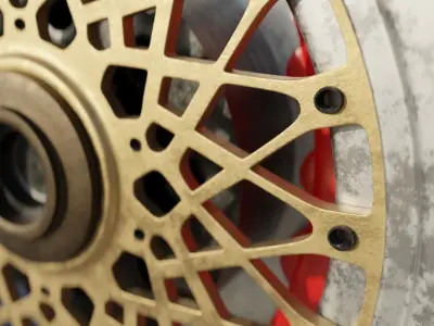 Race Car Tire Free low-poly 3D model