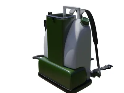 Atomizer and spray for cleaning and disinfecting 3D model