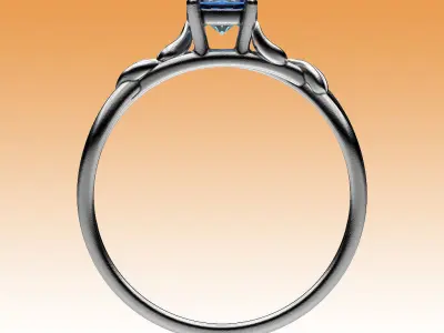 Ring Four Leaves 3D print model
