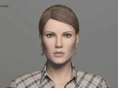 Realistic Woman 3D model purchase 3D model