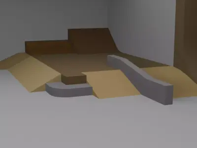 Skatepark Part Low-poly 3D model