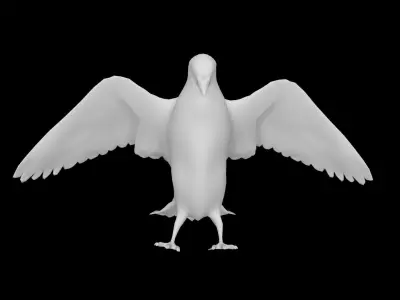 Low Poly Pigeon Low-poly 3D model